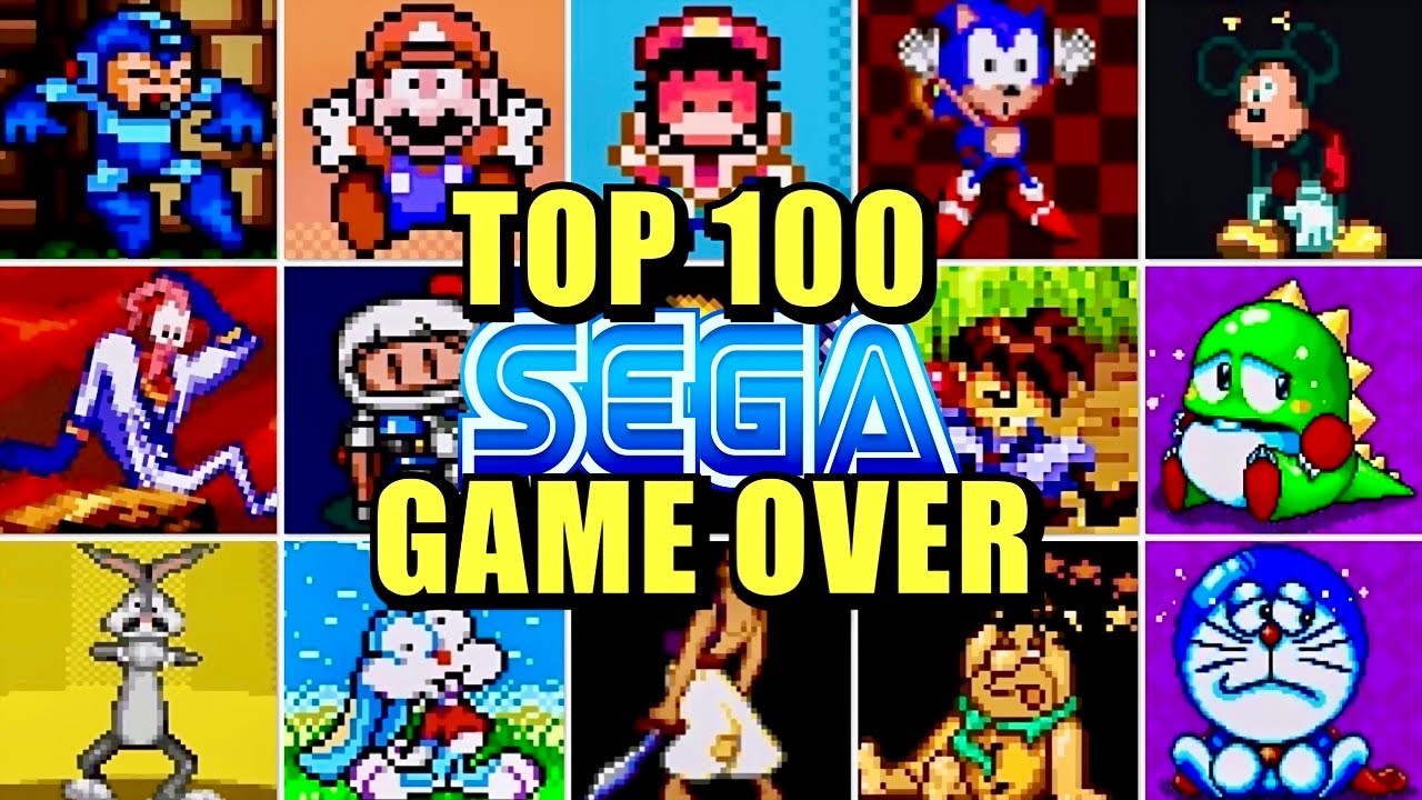 Top 100 Sega Genesis/Mega Drive GAME OVER Screens