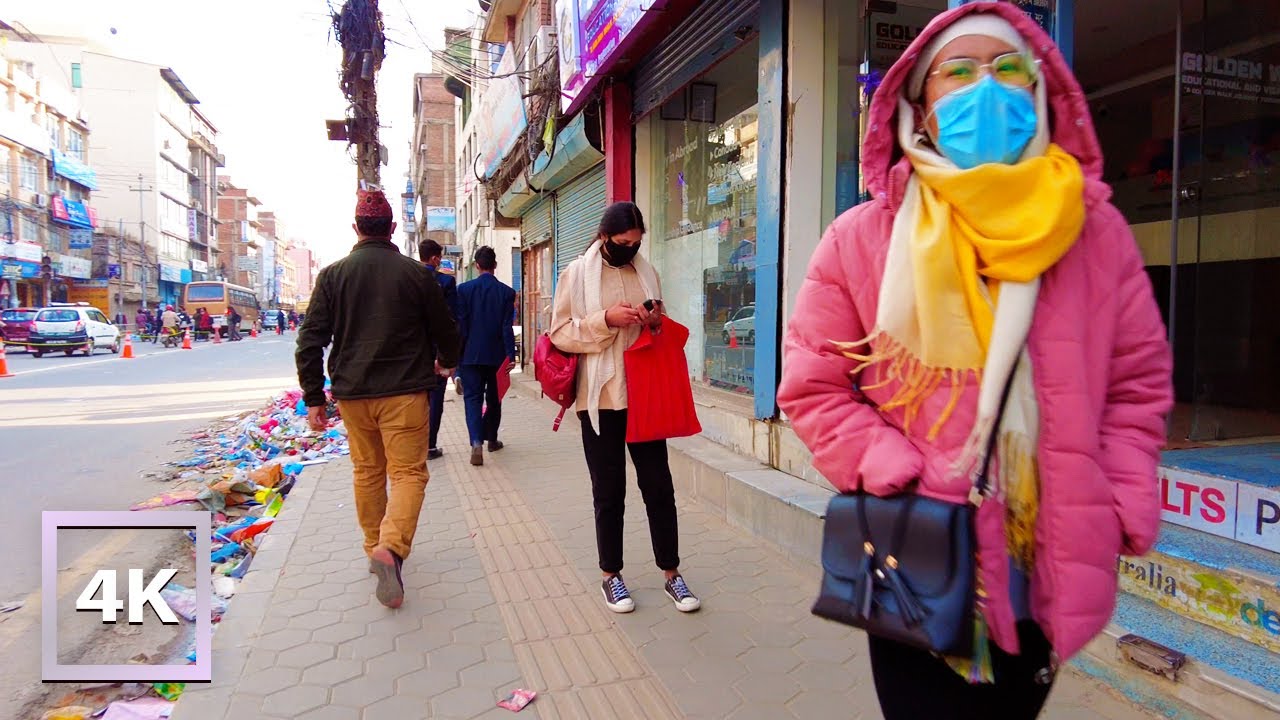 Kathmandu City Walk Tour - 3D AUDIO | ASMR Binaural City Sounds for Sleep and Study | NEPAL 4K