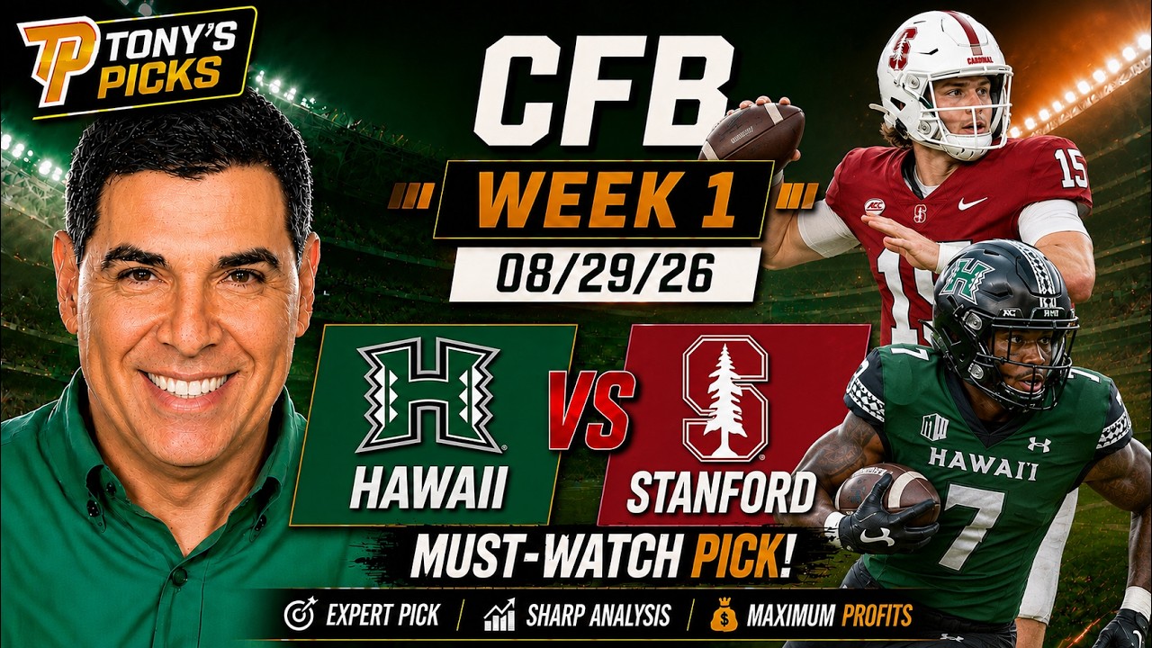 Hawai&lsquo;i vs Stanford Pick 8/29/26 College Football Week 1 Pick Prediction