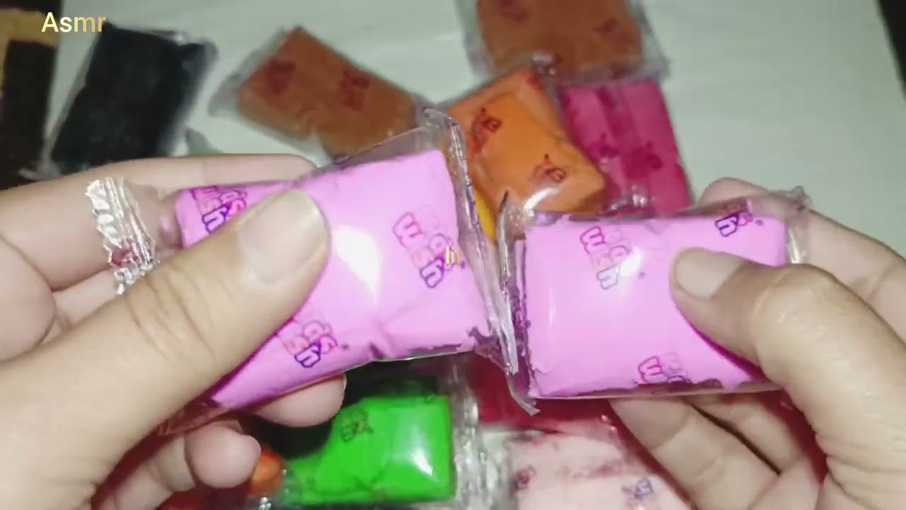 ASMR Unboxing Sound Polymer Clay 😌 Pair Of Polymer Clay 😎 Relaxing 😌#asmr #relaxing #lil #diy 