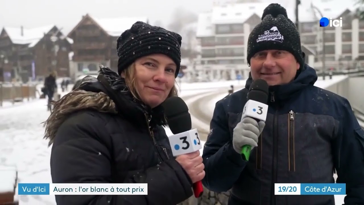 Reportage France 3 - Production de neige de culture à Auron