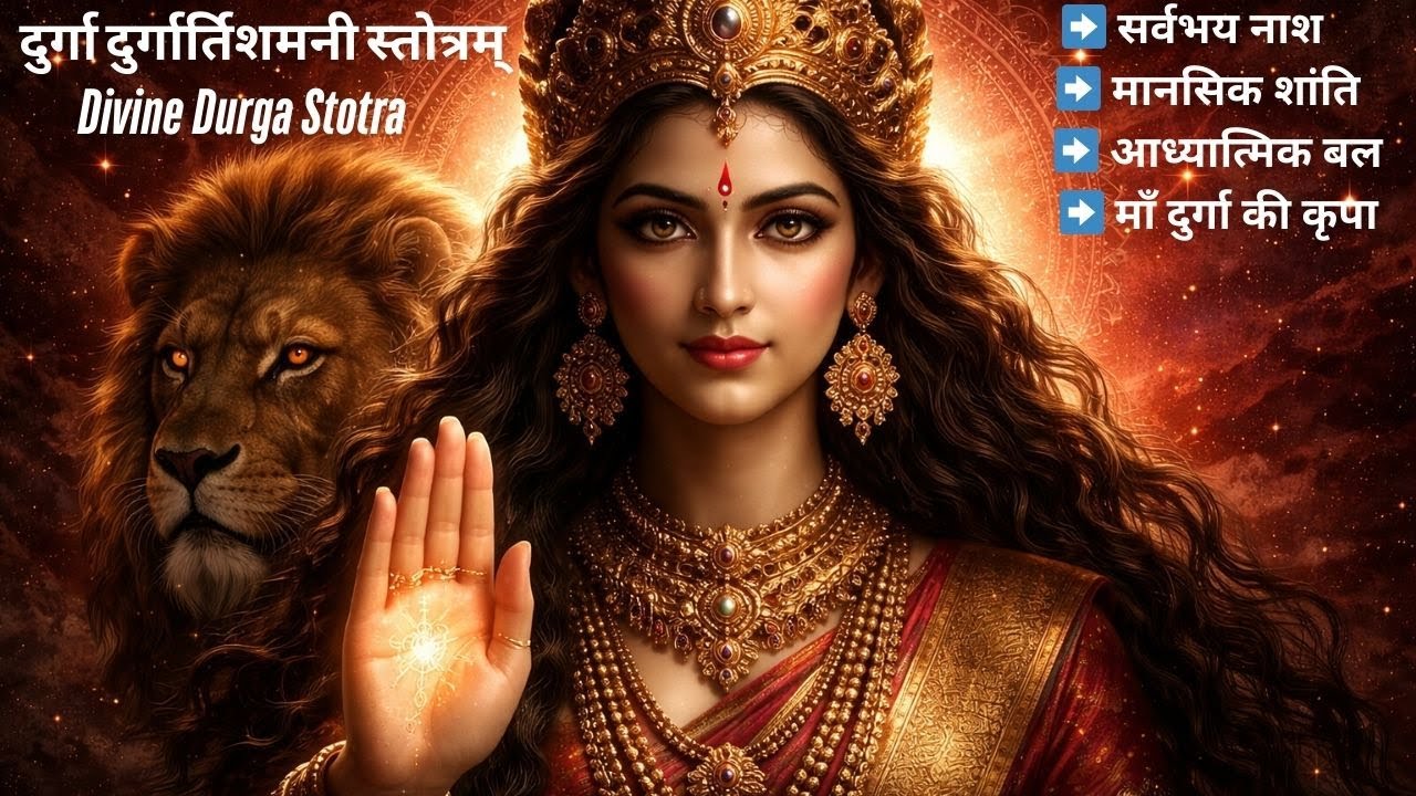 🔱 दुर्गा दुर्गार्तिशमनी स्तोत्रम् | Divine Durga Stotra | Cinematic AI Bhakti Video