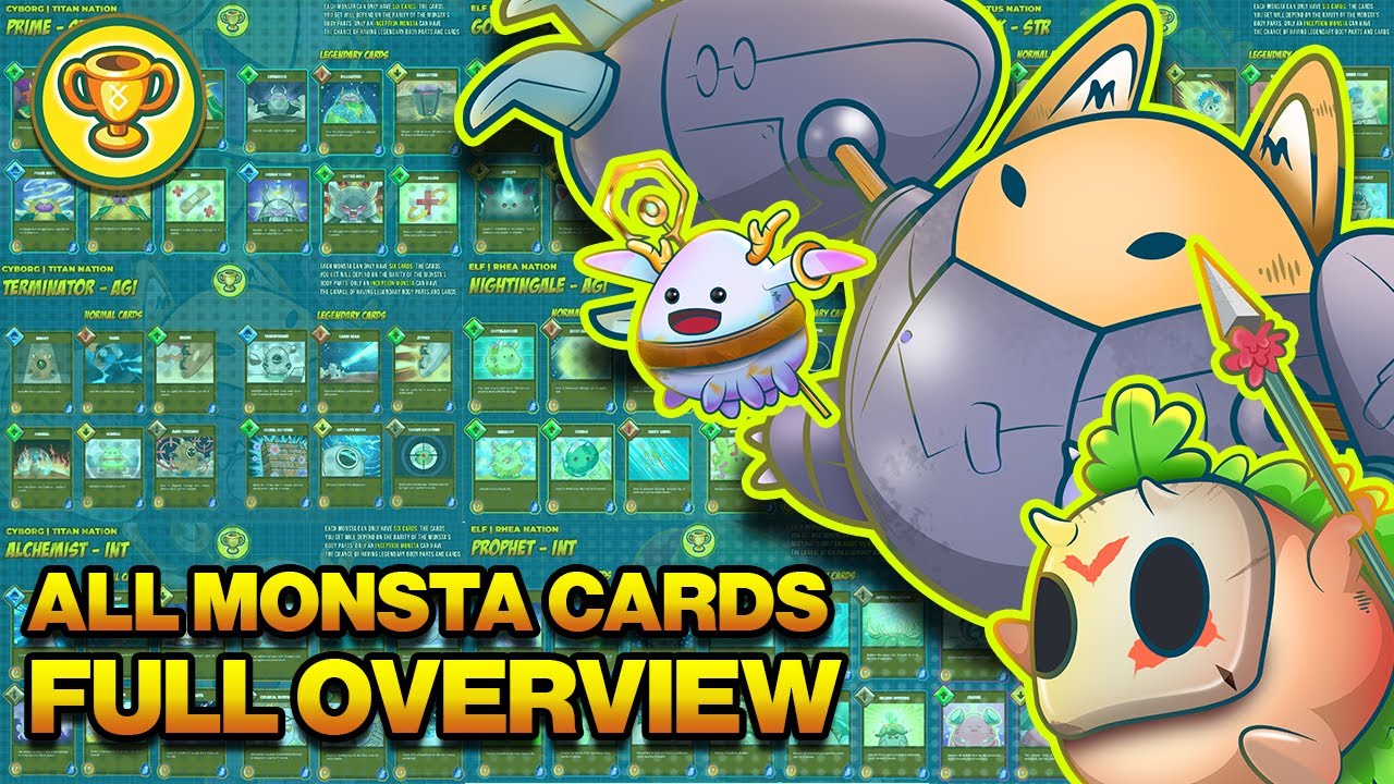Monsta Infinite  - All NORMAL and LEGENDARY Cards & Skills (FULL CARDS LIST OVERVIEW)