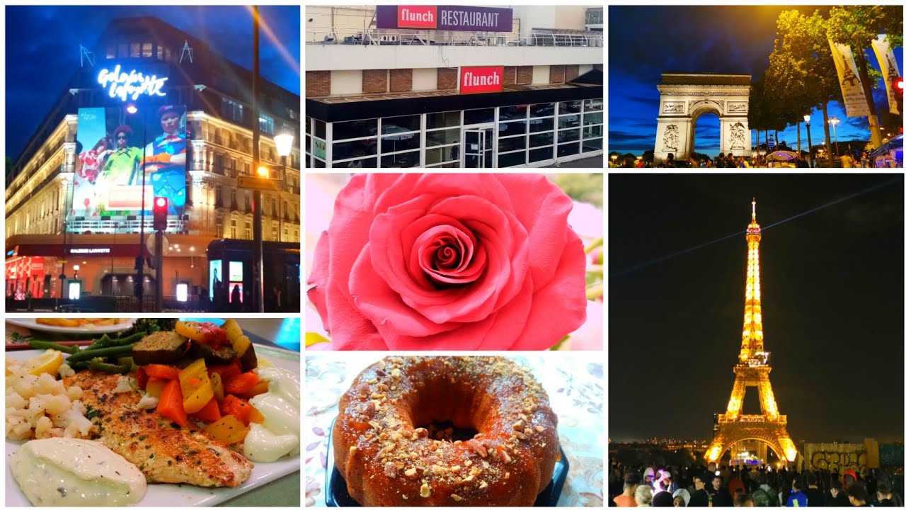 يوم كامل معي😍 كيك مع القهوة خرجة فالطبيعة و جولة خفيفة في شوارع باريس برج ايفل في الليل🗼