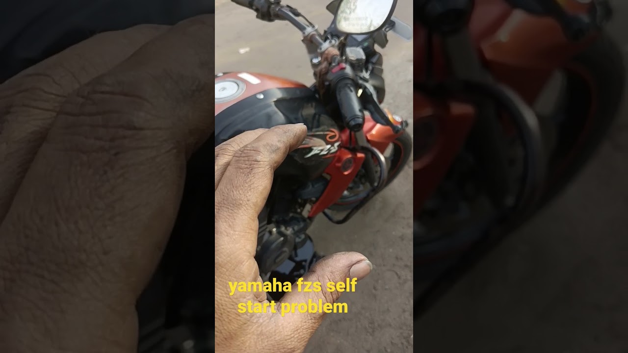 yamaha fzs self start problem