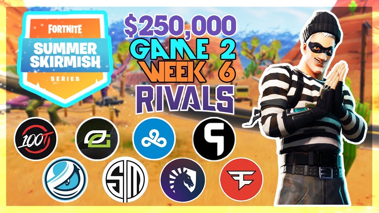 250 000 долларов США 🥊Rivals Summer Skirmish🥊 Неделя 6, игра 2 (Fortnite)
