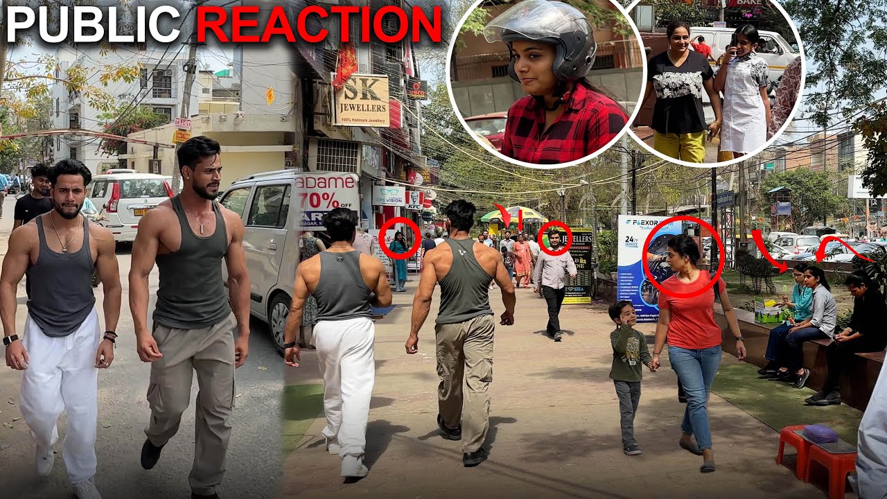 Insane Back Workout and Shirtless Reaction in Public Place 🔥😍