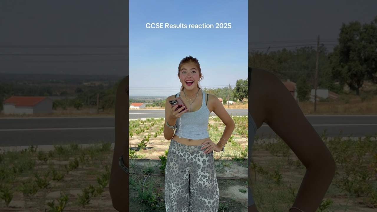 My GCSE results reaction for 2025!! 📚 #fyp #shorts #viral #trending #gcses #results #reaction
