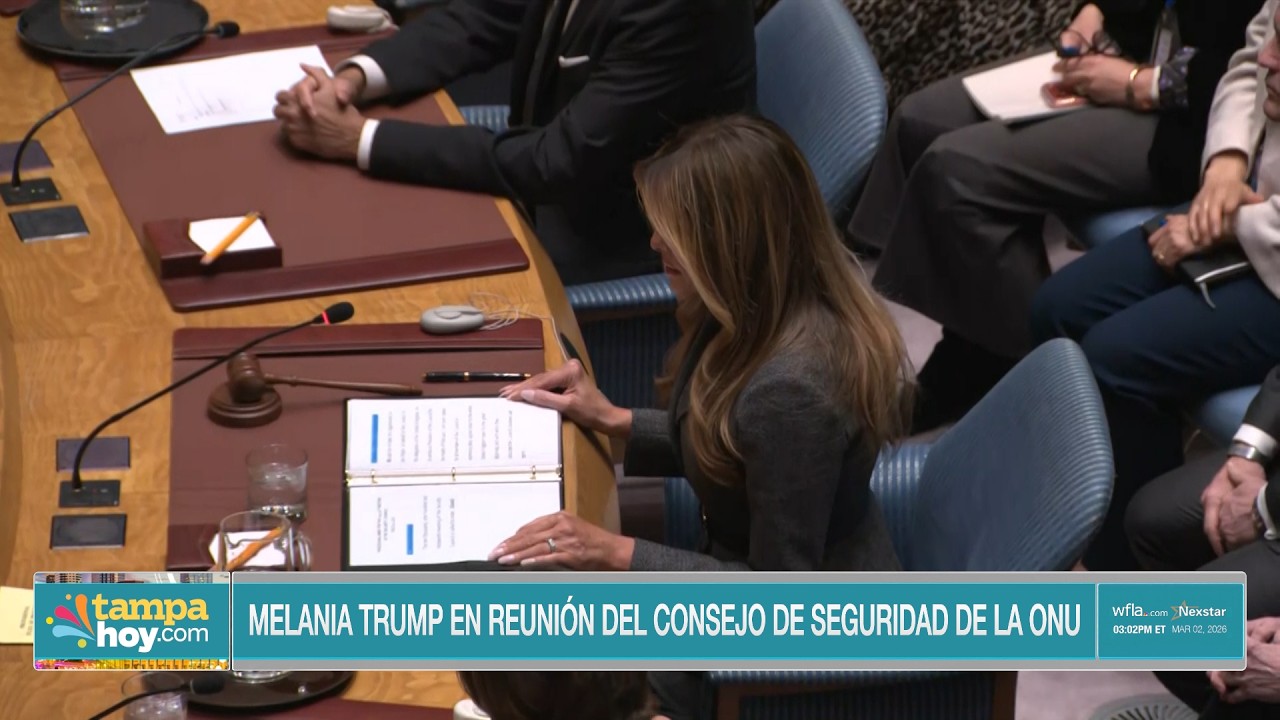 Melania Trump en reunión del Consejo de Seguridad de la ONU