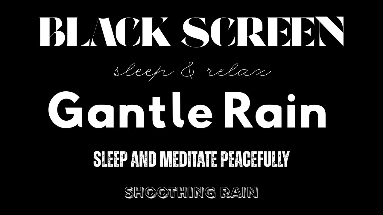 Calming Rain | Black Screen. Rain Sounds for Sleep and Rest in Comfort and Expensive Sounds