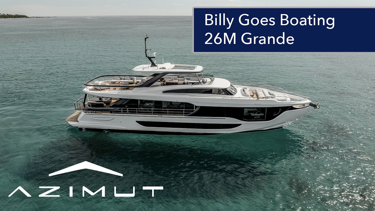 Compact SuperYacht Azimut 26 Meter Grande at Palm Beach Boat Show 2025
