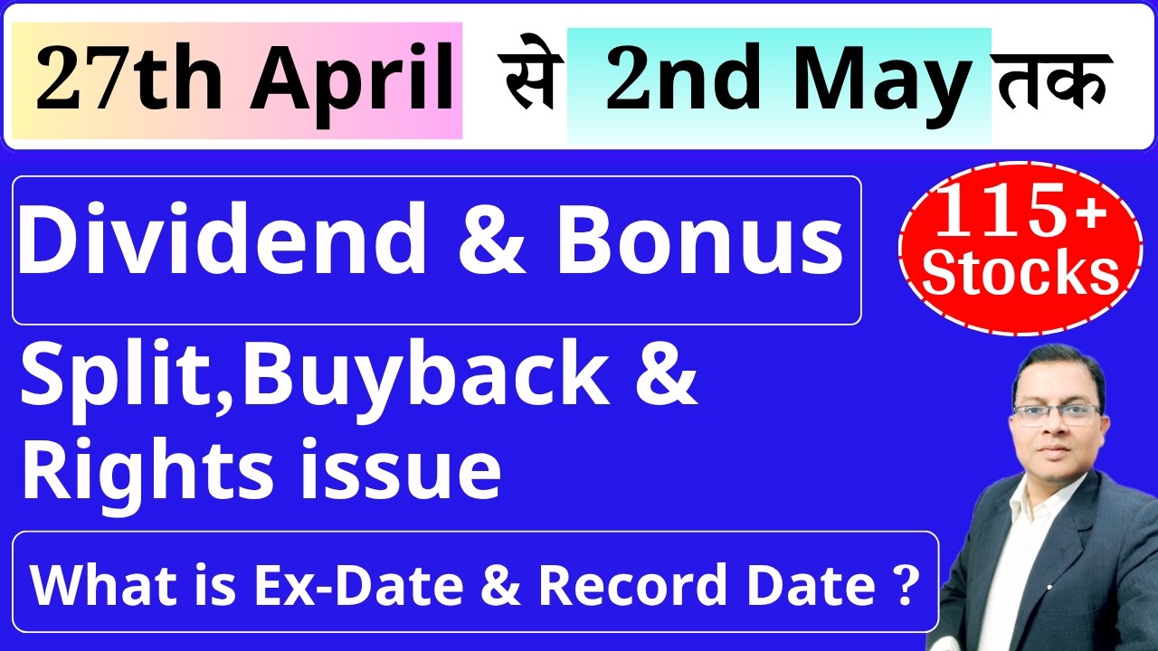 Top 115 Dividend stocks ,Bonus & Split I Upcoming dividend I Upcoming Bonus 2026 I Coal India I Vbl