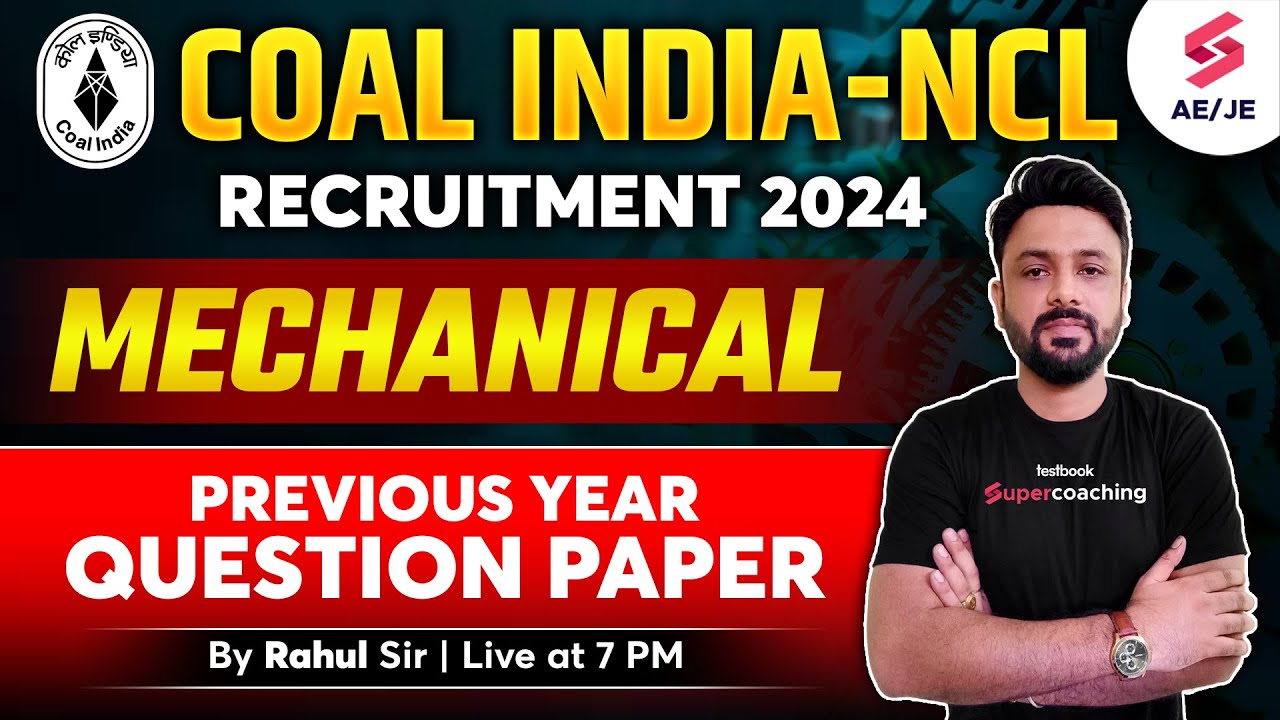 NCL foreman previous year question paper Mechanical | Coal India Limited 2024 | By Rahul Sir