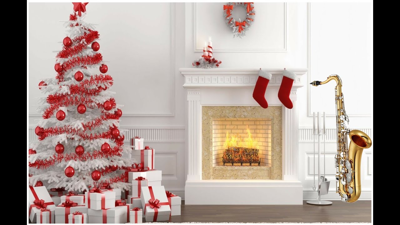 6 Timeless Christmas Hits in Saxophone by Boots Randolph with Christmas Collage.