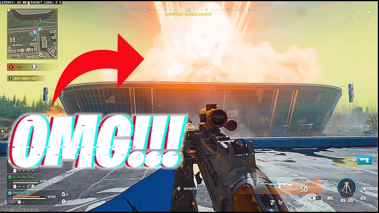 WE BLEW UP STADIUM ON WARZONE!!! *INSANE ENDGAME*