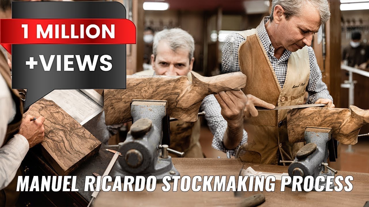 How #stockmaker #ManuelRicardo Make a Bespoke Handcrafted Shotgun stock (4K)