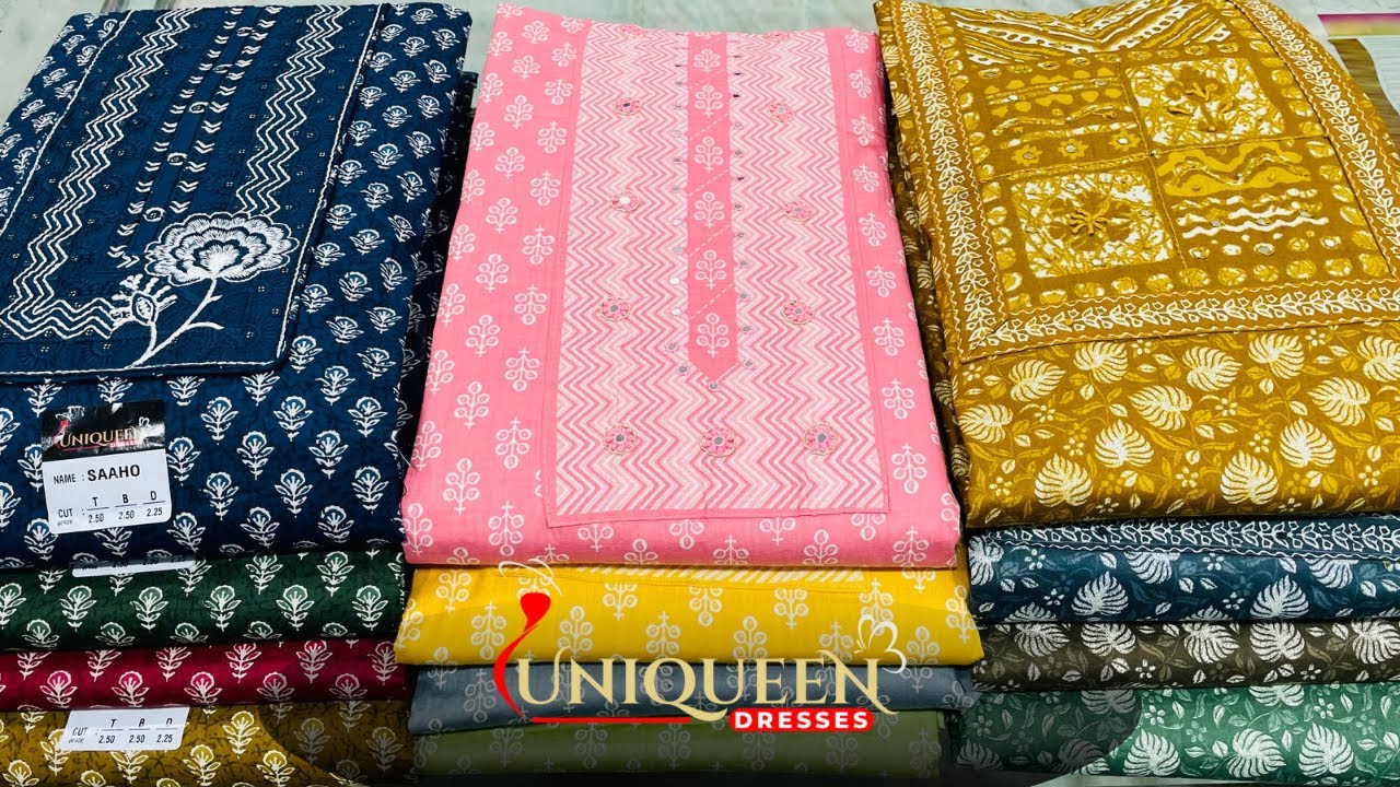 Unstitch cotton suits | Best Rates & Quality Suits | Ahmedabad Wholesale market