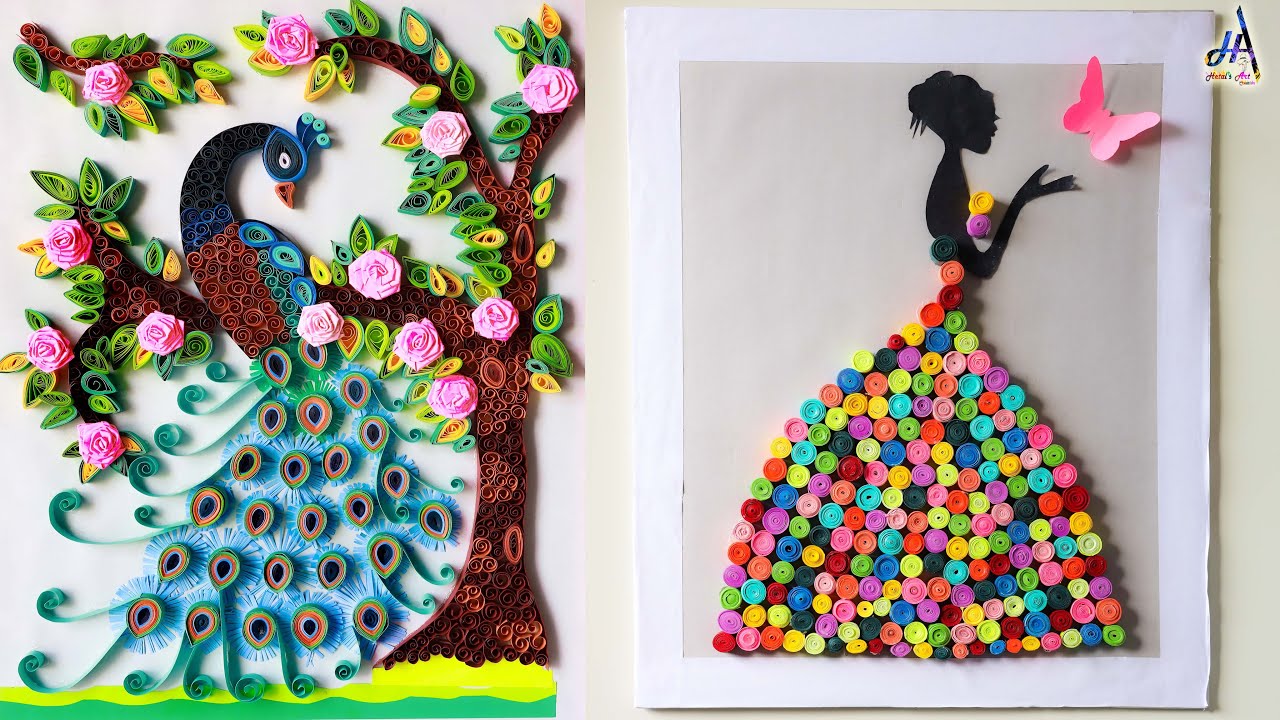 Art of Quilling ! Beautiful Paper Wall Hanging | DIY Room Decor