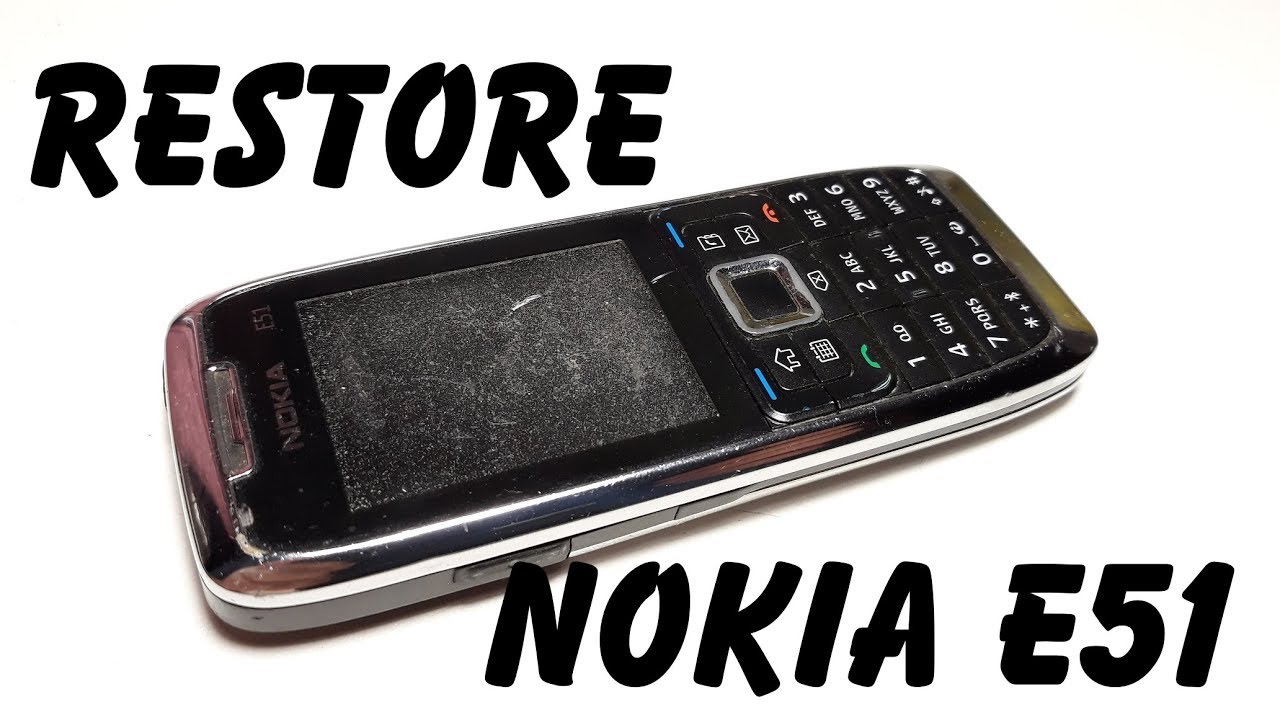 Nokia E51 Как восстановить старый ретро телефон | Restore broken mobile phone