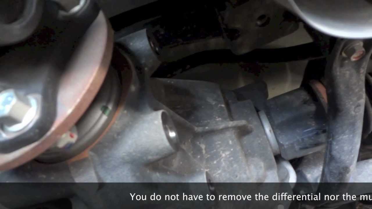 Ralliart Differential Positive Power Bushing Install - Whiteline KDT909