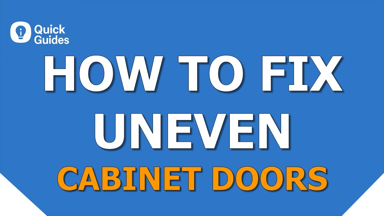 Crooked Cabinet Doors? Fix Them in Minutes