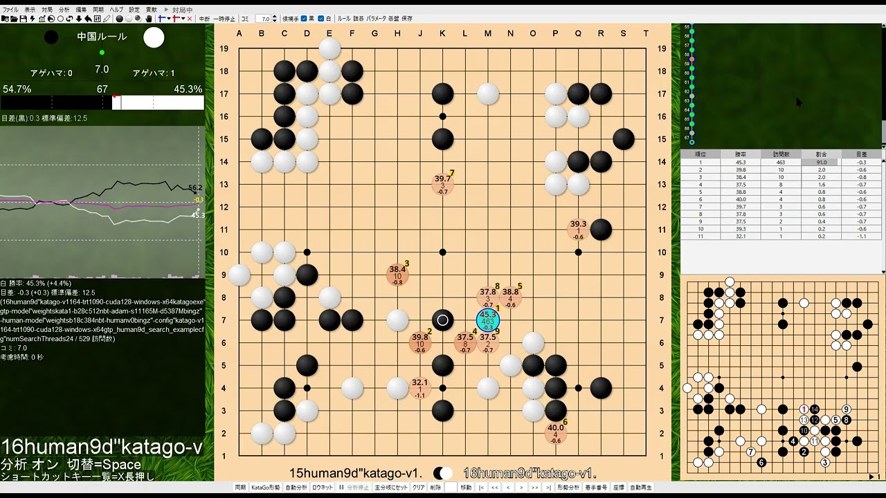 Gogo囲碁19路盤19x19AI対決20260107WED
