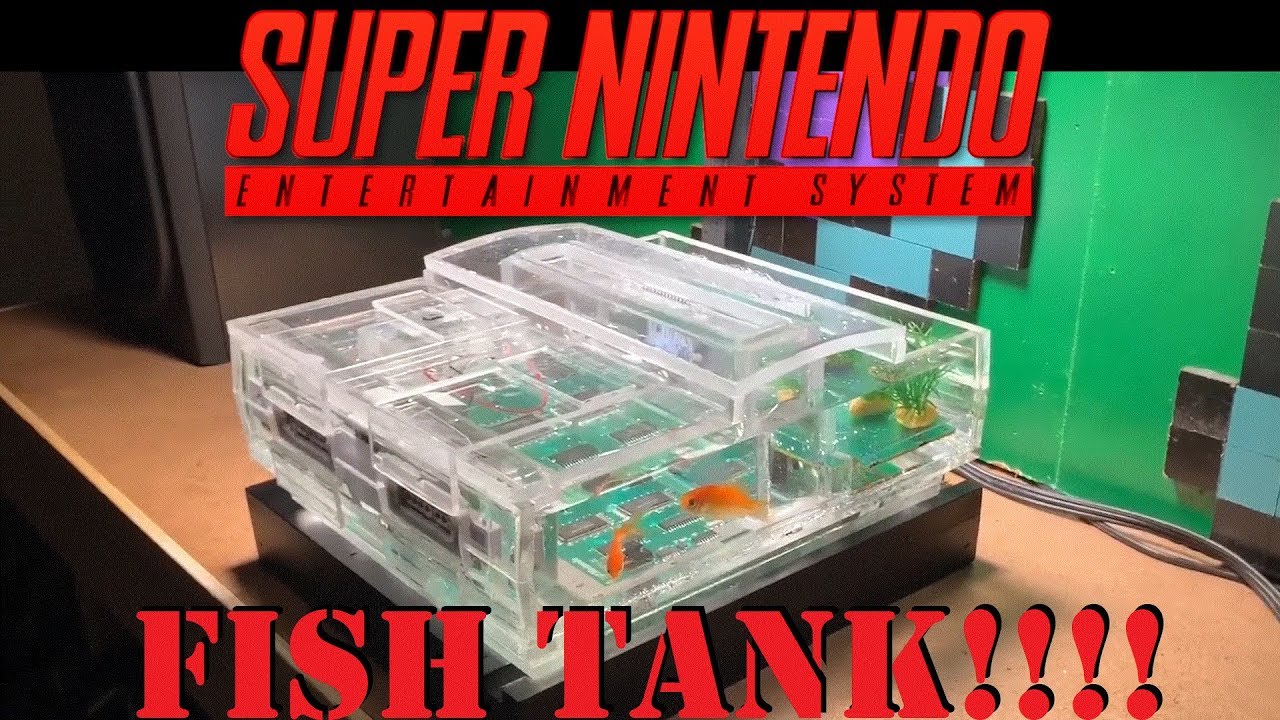 SUPER NINTENDO FISH TANK!! UNREAL!! IT WORKS!!