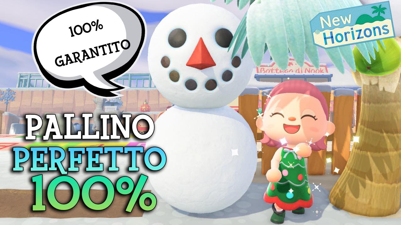 IL PUPAZZO DI NEVE PERFETTO❄METODO DEFINITIVO❄Animal Crossing New Horizons