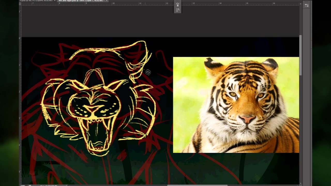 [prophecy speedpaint] fire & tiger