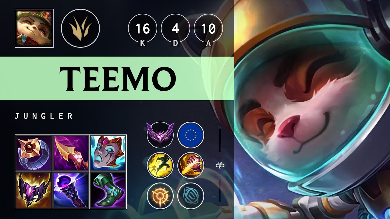 Teemo Jungle vs Viego: Triple Kill, Unstoppable - EUW Master Patch 14.20