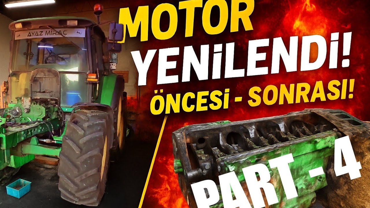John Deere 6320 Rektefiye ve Modifiye (PART 4) - ( Bakım - Onarım ve Jant Boyası )