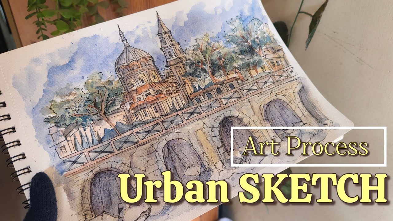 LOOSE Urban Sketching  | EASY art process for Absolute Beginners 