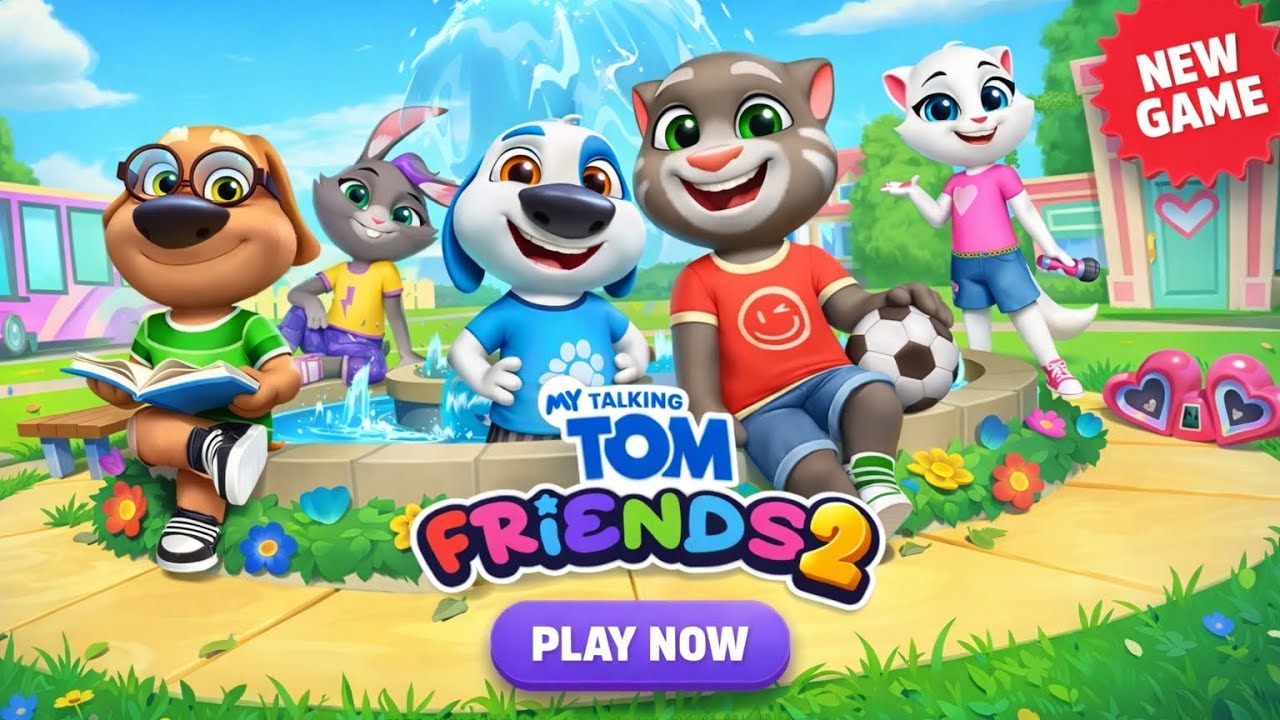 My talking tom 2 new update॥ my talking tom friends new game effects, my talking tom2 gamplay part-1