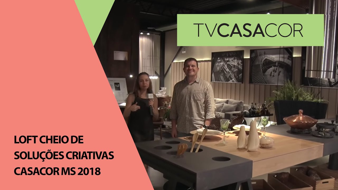 Loft cheio de soluções criativas em CASACOR MS 2018, com Artur, Joana e Miralba Moraes