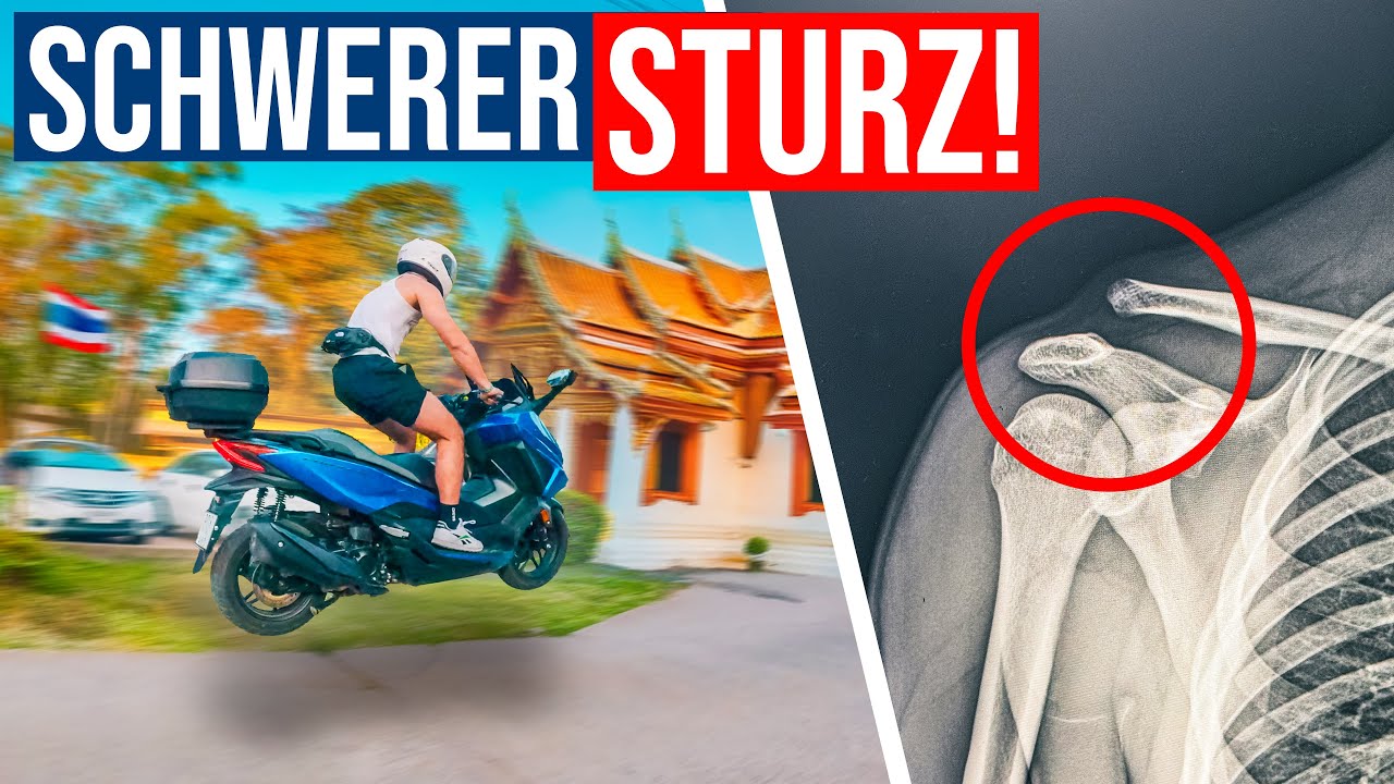 SCHULTER GEBROCHEN! | Moped-Trip durch THAILAND eskaliert maßlos & endet im Krankenhaus! 🇹🇭