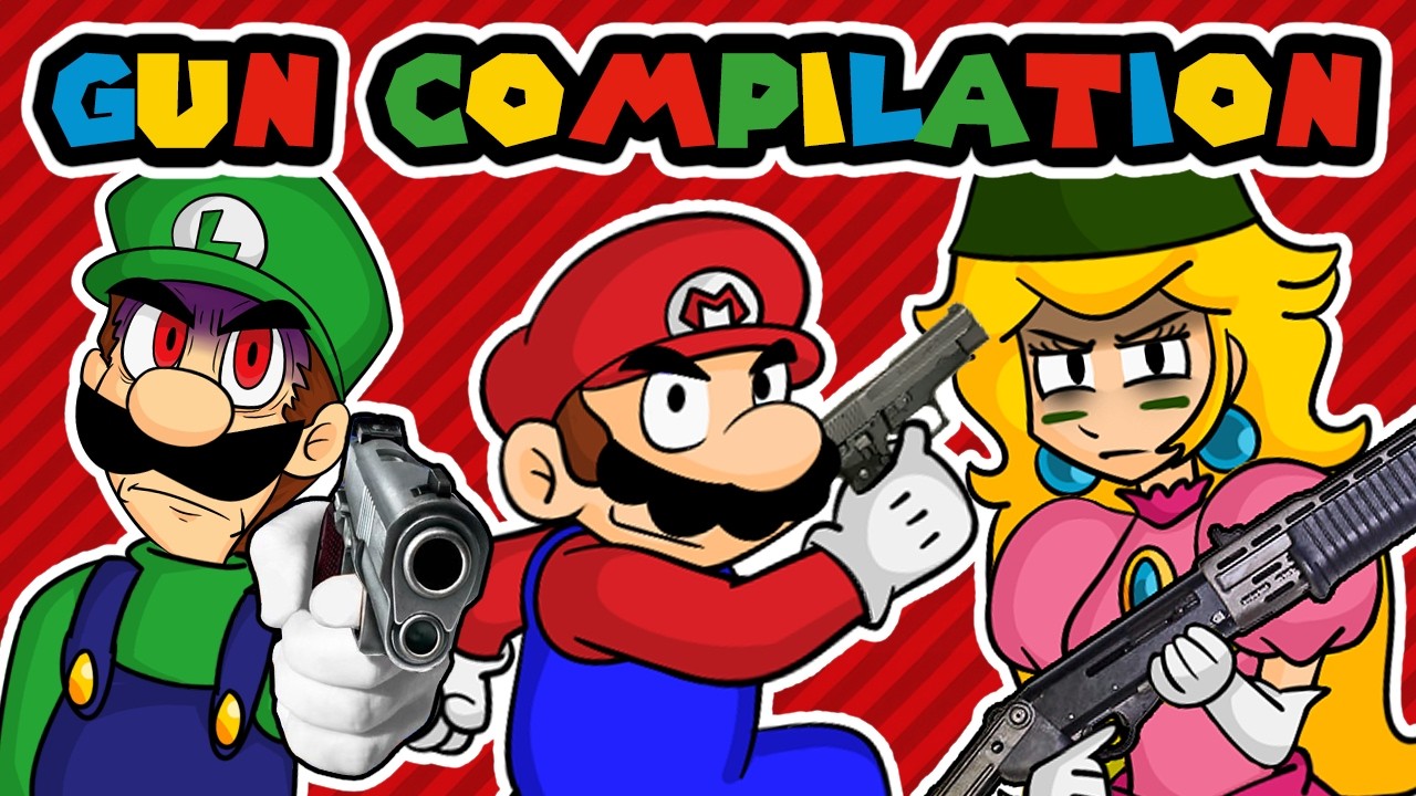 Every Time Mario Characters Used Guns - Gabasonian