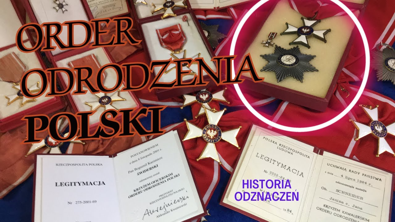 Order Odrodzenia Polski zwanym inaczej  Polonia Restituta. Jedno z najwyższych Polskich odznaczeń.