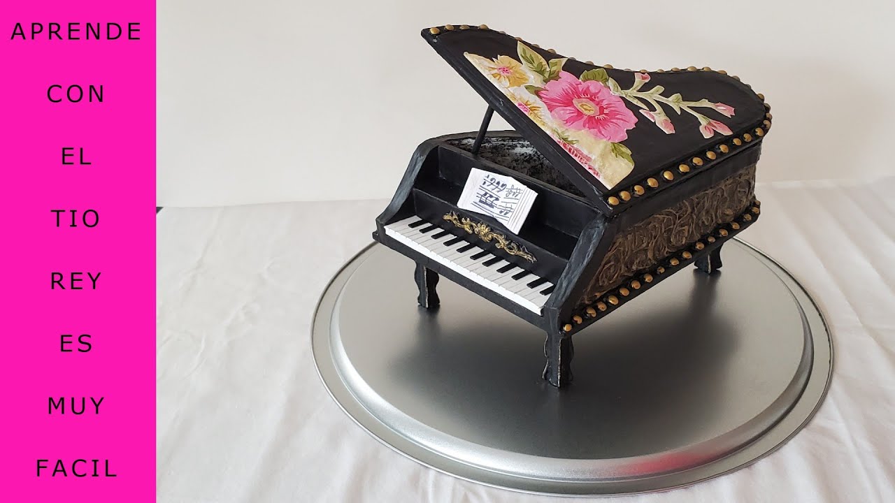 Como hacer un organizador de joyas (joyero) estilo Piano con carton