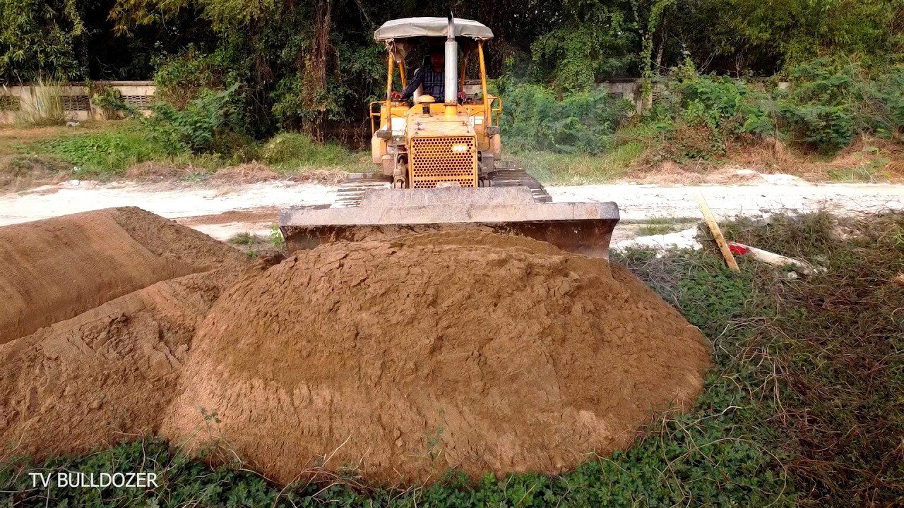 Wonderful! Full Complete 100% Project LANDFILL DELETE GRASS POND By D31P DOZER Push SAND, 5TON TRUCK