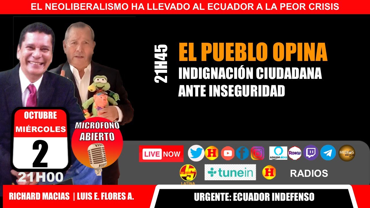Ecuador indefenso: La peor Crisis