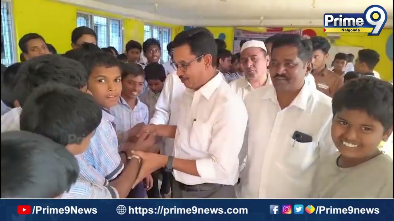 భువనగిరి మైనారిటీ పాఠశాలలో విద్యార్థులకు ఫ్యాన్లు & లైట్లు పంపిణీ | Prime9 Nalgonda