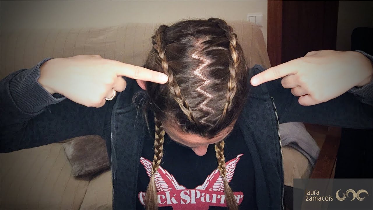 Cómo hacer la raya en zig zag / Com fer una ratlla en zig zag / How to make a zig zag part