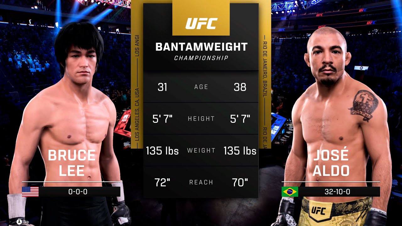 Bruce Lee vs José Aldo | UFC 5 | 4K 60FPS