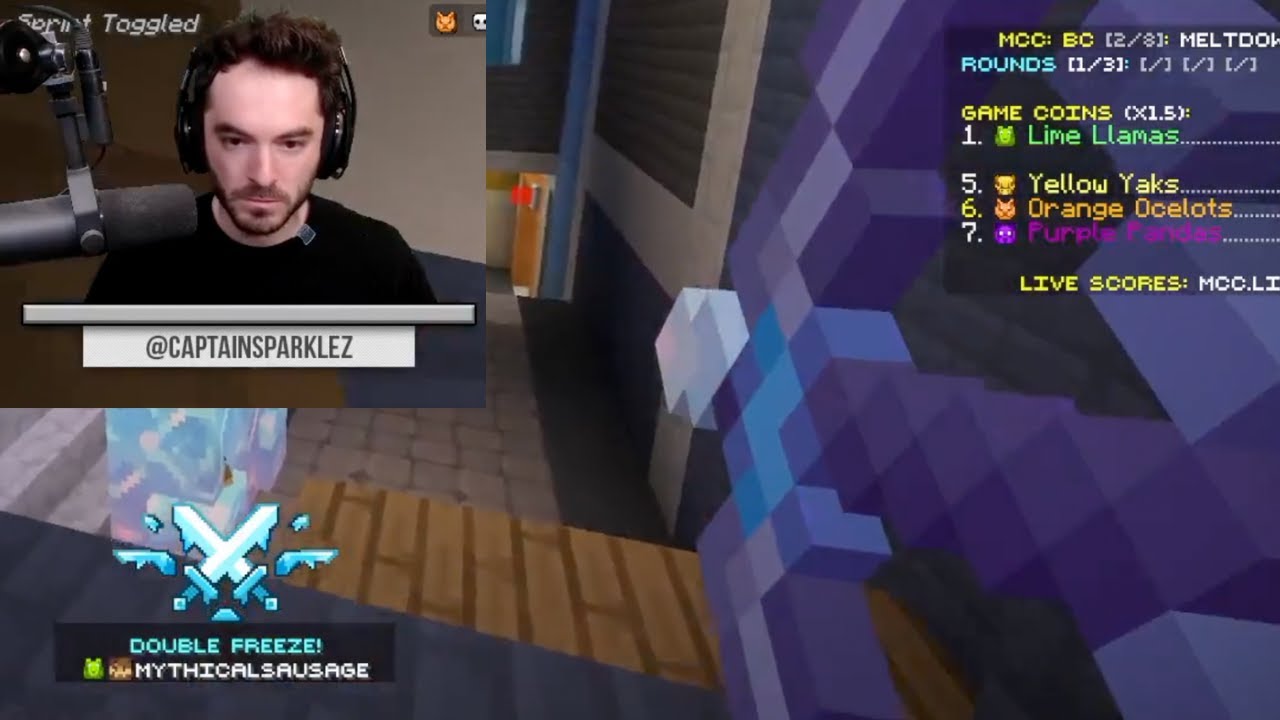 Captain Sparklez solo run in Meltdown