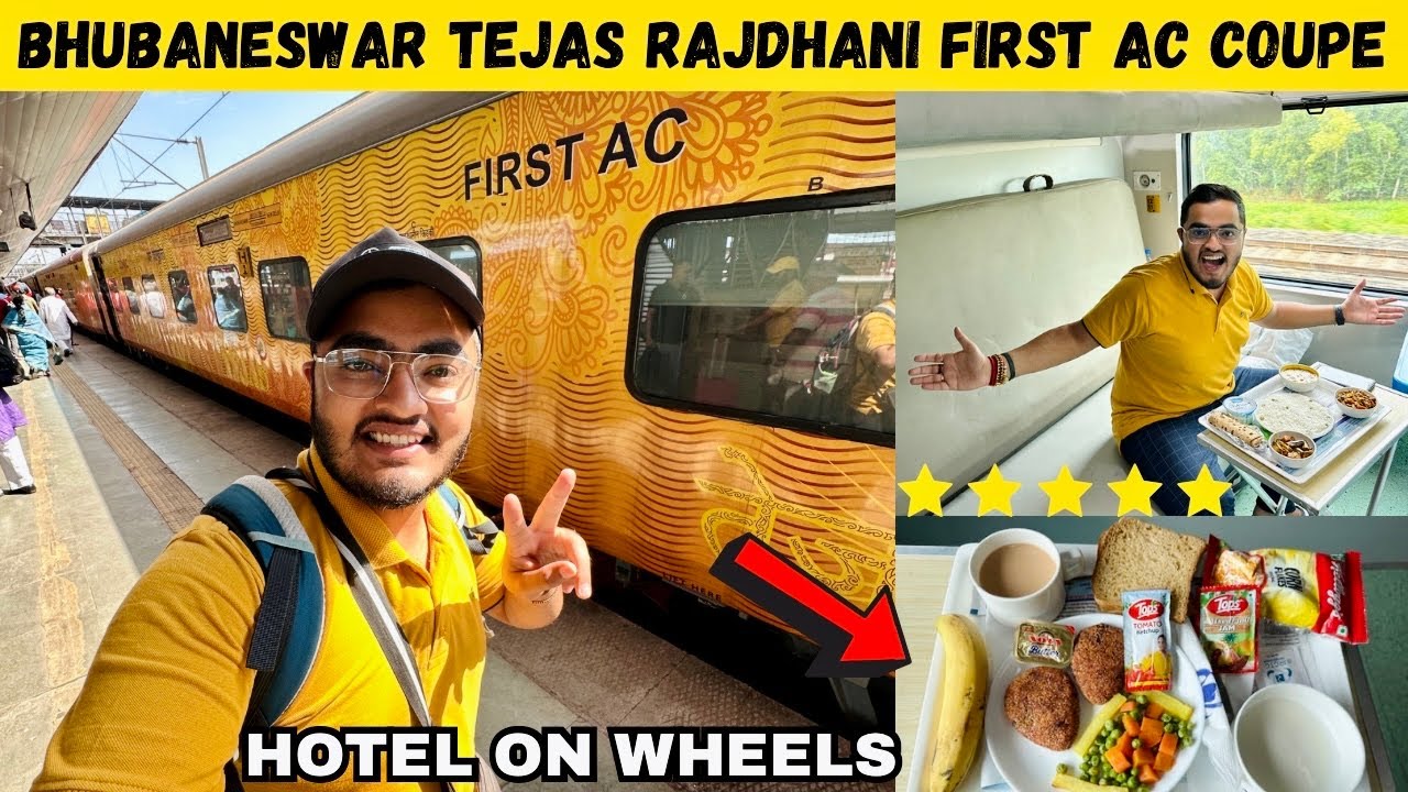Bhubaneswar Rajdhani Express First Class Journey | IRCTC First AC Food Review 😱 | Tejas Rajdhani