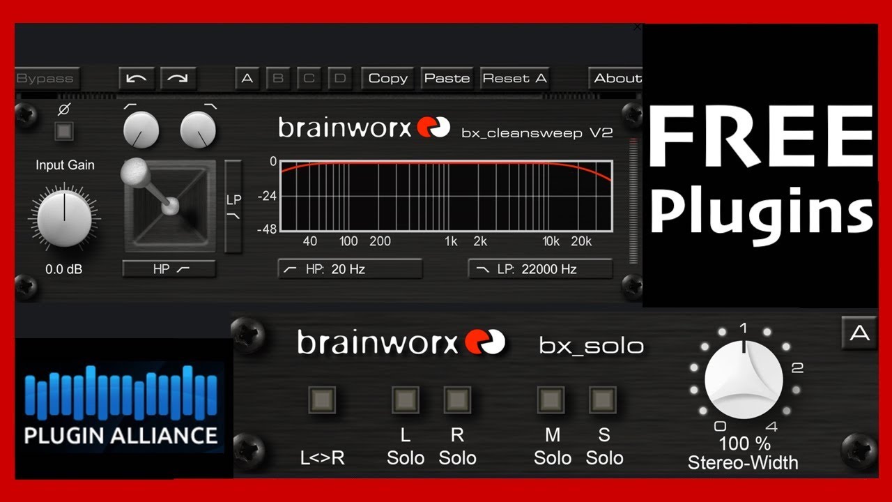Plugin Alliance Brainworx BX Cleansweep & BX Solo | Plugin Test / Demo