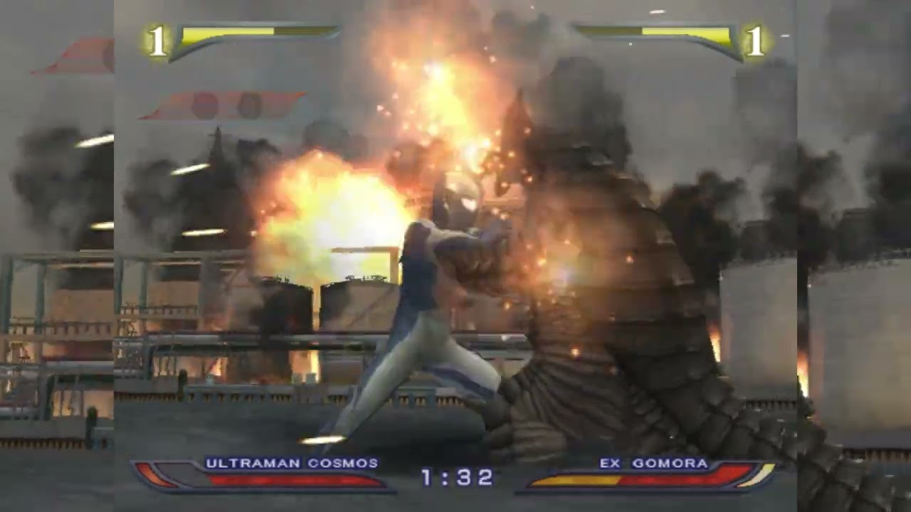 Ultraman Cosmos vs EX Gomora (Luna Mode)