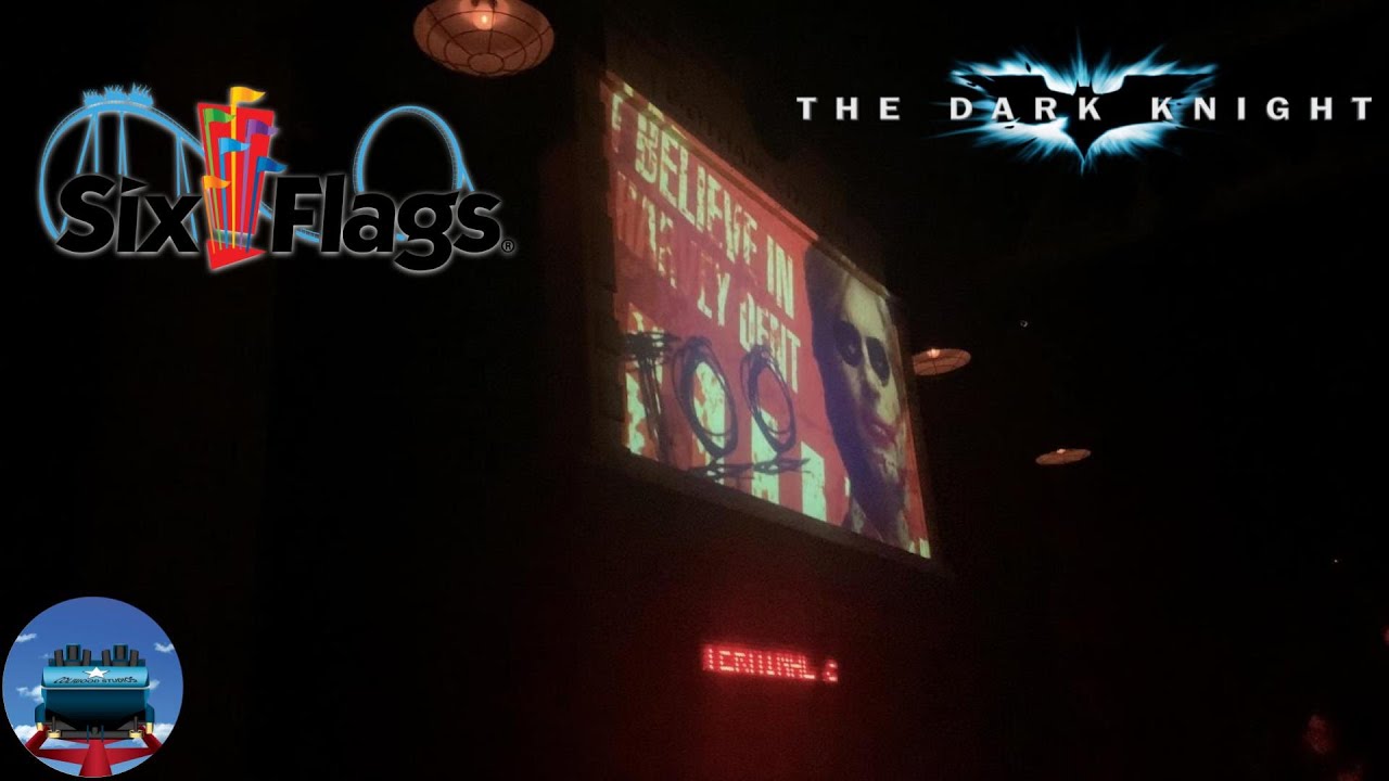 Dark Knight Coaster Queue and Preshow | Six Flags Great Adventure 2021