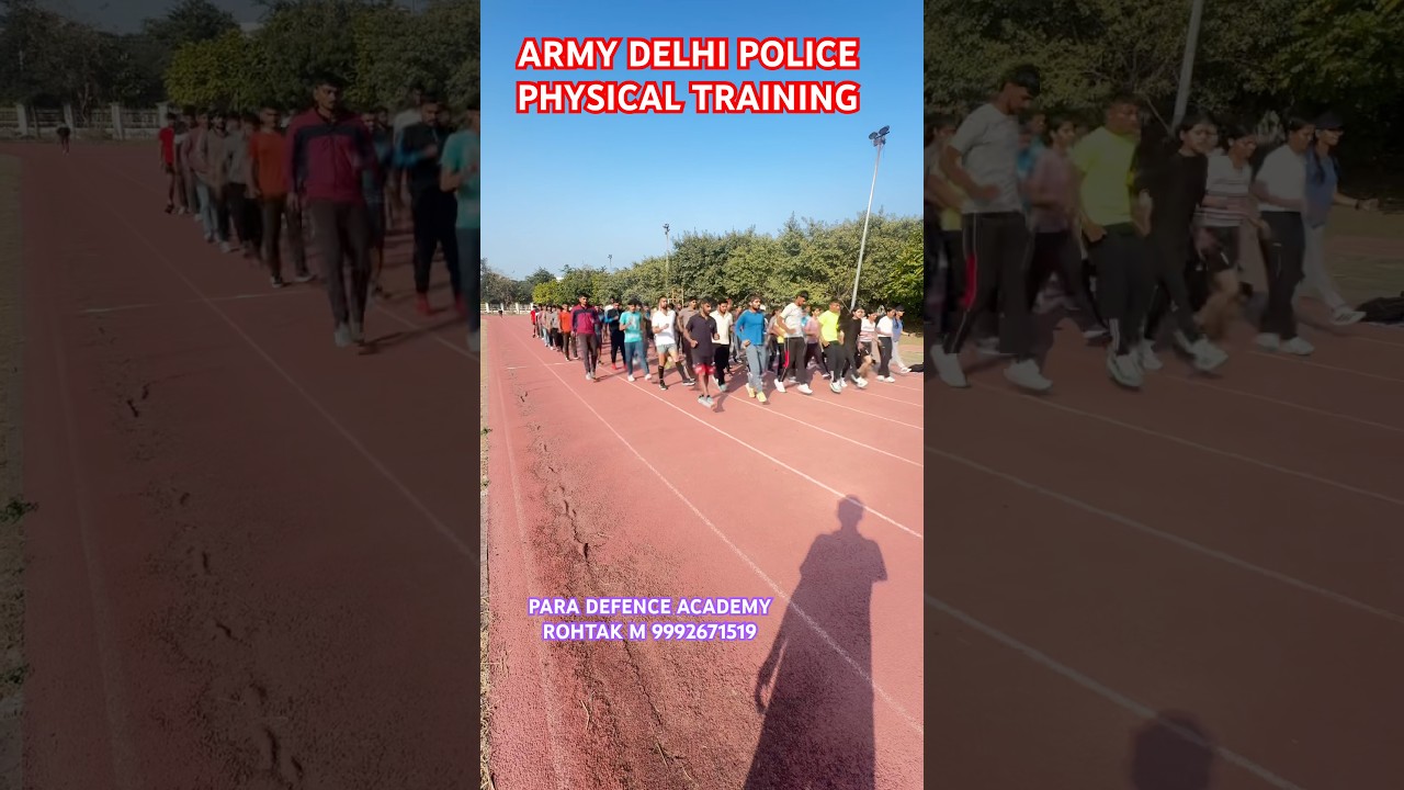 DELHI POLICE PHYSICAL TRAINING PARA DEFENCE ACADEMY ROHTAK #motivation #delhipolice