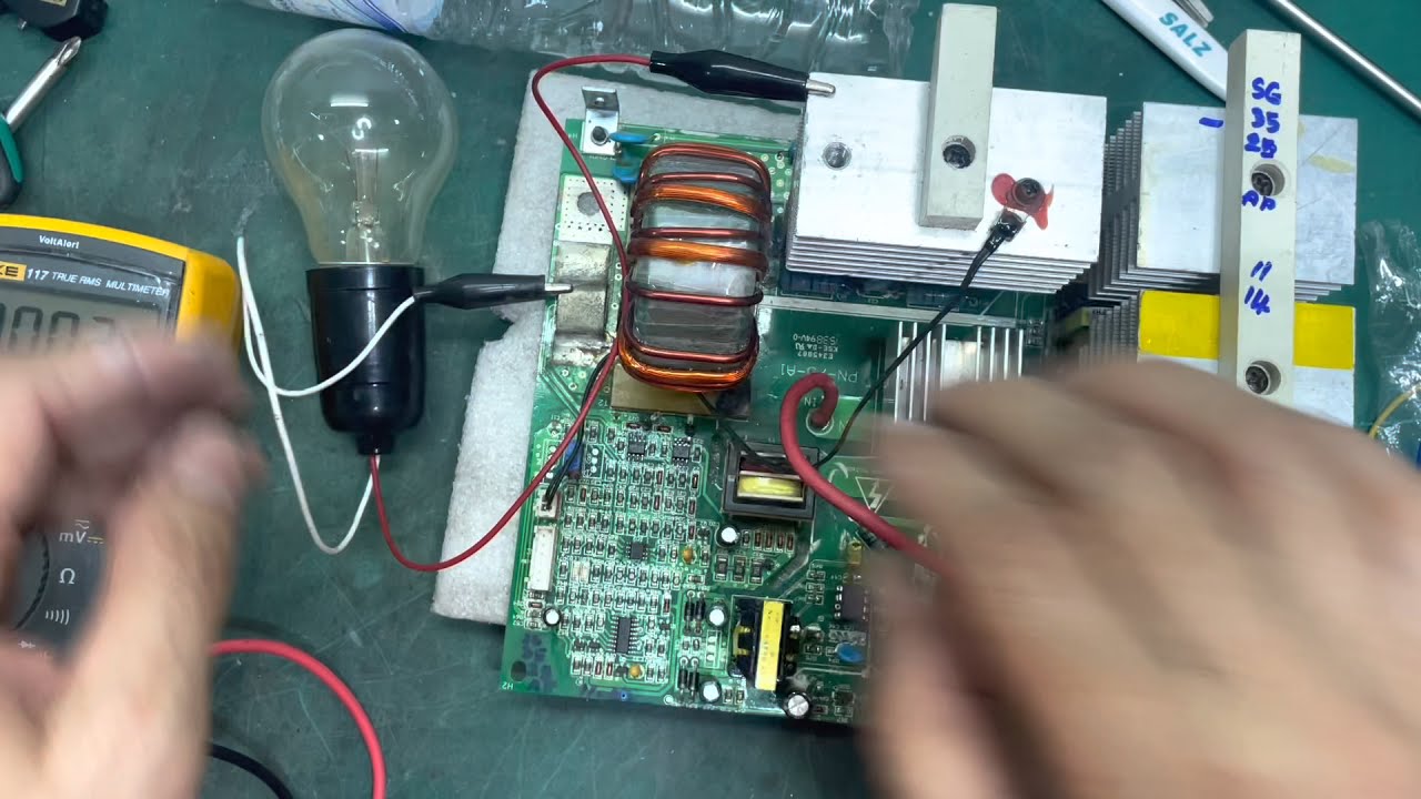 ซ่อมเครื่องเชื่อม Polo อาการหนัก (ภาคจ่ายไฟเสีย IGBT ระเบิด เชื่อมแล้วติด OC ปรับกระแสหน้าตู้ไม่ได้)